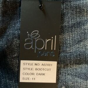 NWT- April distressed bootcut jeans